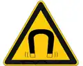 Magnetic field hazard symbol