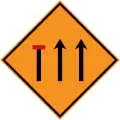 Left lane closed ahead