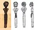 Male statuette with curly hair and penile sheath, Tomb a94, El-Amrah. Dated SD41 (Naqada IIB).[88]
