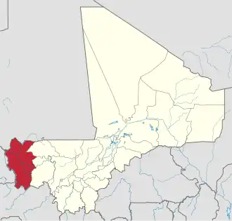 Location within Mali