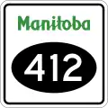Provincial Road 412 marker