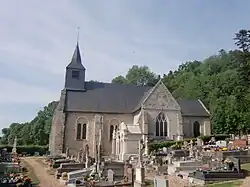 The church in Manneville-la-Raoult