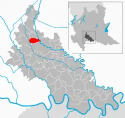 Location of Montanaso Lombardo