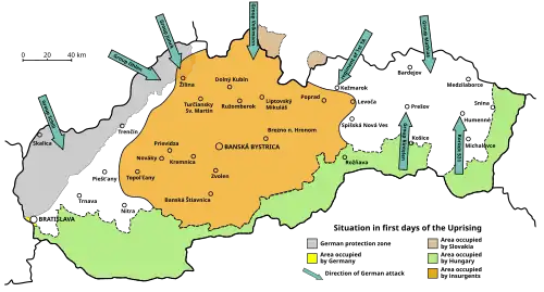 Color-coded map