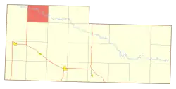 Location of Darling Springs Township, North Dakota