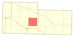 Location of Duck Creek Township, North Dakota