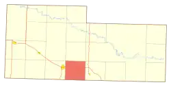 Location of Scott Township, North Dakota