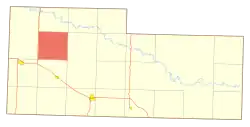 Location of Wolf Butte Township, North Dakota