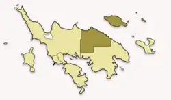 Map of Culebra highlighting San Isidro