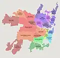 Greater Sydney Regions and Suburbs