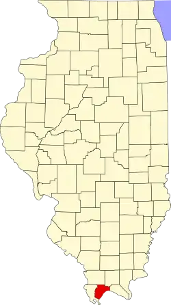 State map highlighting Pulaski County