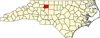 Forsyth County map