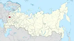 Location of Kaluga Oblast