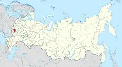 Location of Oryol Oblast