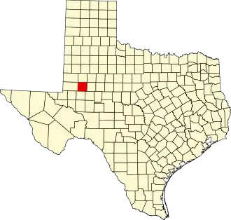 State map highlighting Martin County
