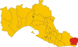 Location in Taranto Province