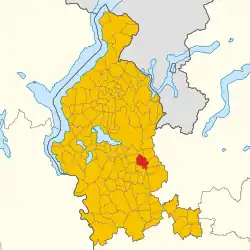 Location of Castiglione Olona
