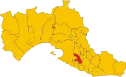 Location in Taranto Province