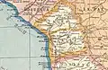 Map of the Province of Tacna, Chile, 1920