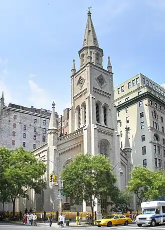 Marble Collegiate Church (1851–1854); for many years Norman Vincent Peale was its pastor[1]