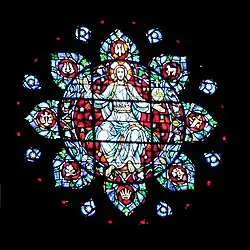 United States, window over the altar in Boston University's Marsh Chapel