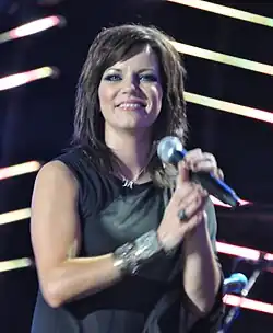 McBride performing live in 2010