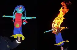 Modern Marzanna (goddess) effigy, Poland