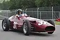 A Maserati 250F (1954-60) in Maserati red