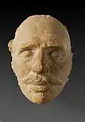 Death mask of Paul Bourget at Le Plantier de Costebelle.