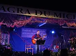 Max Turigìn at the San Giorgio Festival of Songs in the Ligurian Language (2024)