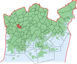 Location in Helsinki