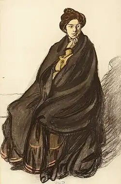 Maxime Dethomas: unused illustration for Henri de Régnier's Esquisses Vénitiennes (1906).