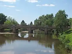 The bridge over the Aumance, in Meaulne