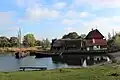 The harbour at the Middle Ages Centre.