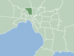 Location within Melbourne metropolitan area