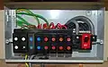 1970s MEM rewirable fuse box (open)