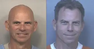 Mugshots of two middle-aged white men