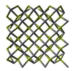 Crystal structure of mercury(II) fluoride.