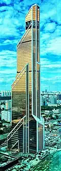 Mercury City Tower in Moscow, completed in November 2012. The building was designed together with M.M. Posokhin and G.L. Sirota.