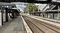 Northbound view from Platform 1 in June 2022