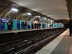Line 1 platforms during automation programme in March 2008