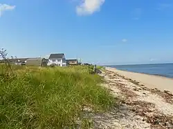 Looking south from Miami Avenue along the bay shore
