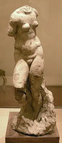 Rough model of a female figure&nbsp;[it], possibly for the Madonna and Child, Casa Buonarroti