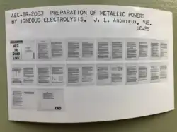 A microcard of an AEC report