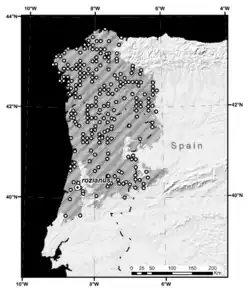 Map of range