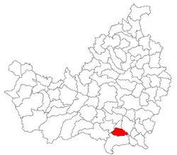 Location in Cluj County