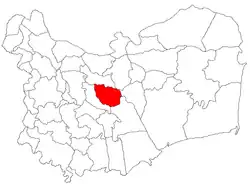 Location in Tulcea County