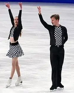 Milla Ruud Reitan and Nikolaj Majorov at the 2024 World Championships