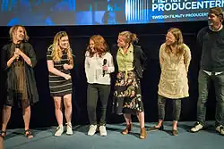 The team behind 'My Thin Sister', Filmhuset, Stockholm, August 17, 2015.