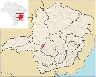 Location of Santa Rosa da Serra